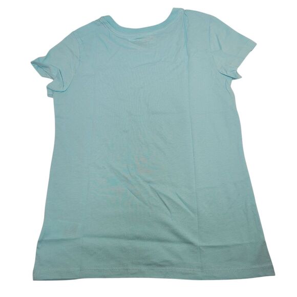Amazon Girls Short-Sleeve T-Shirts Crew Neck Aqua Top Size X-Large(10) - Picture 2 of 7